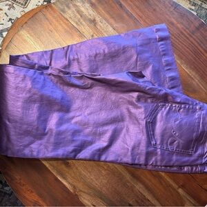 Vibrant Purple GlitterTrousers